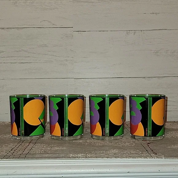 VintageStotter Colorful Fruit Ice Bucket & Cup Set13 Pieces